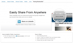 Sharing Bookmarklet