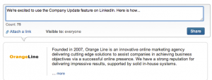 3. First Company Update