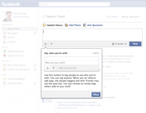 Faceboook Sharing - 1. Tag who you're with