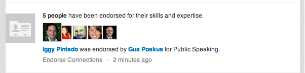 A few of your connections have their skills endorsed A few of your connections have their skills endorsed