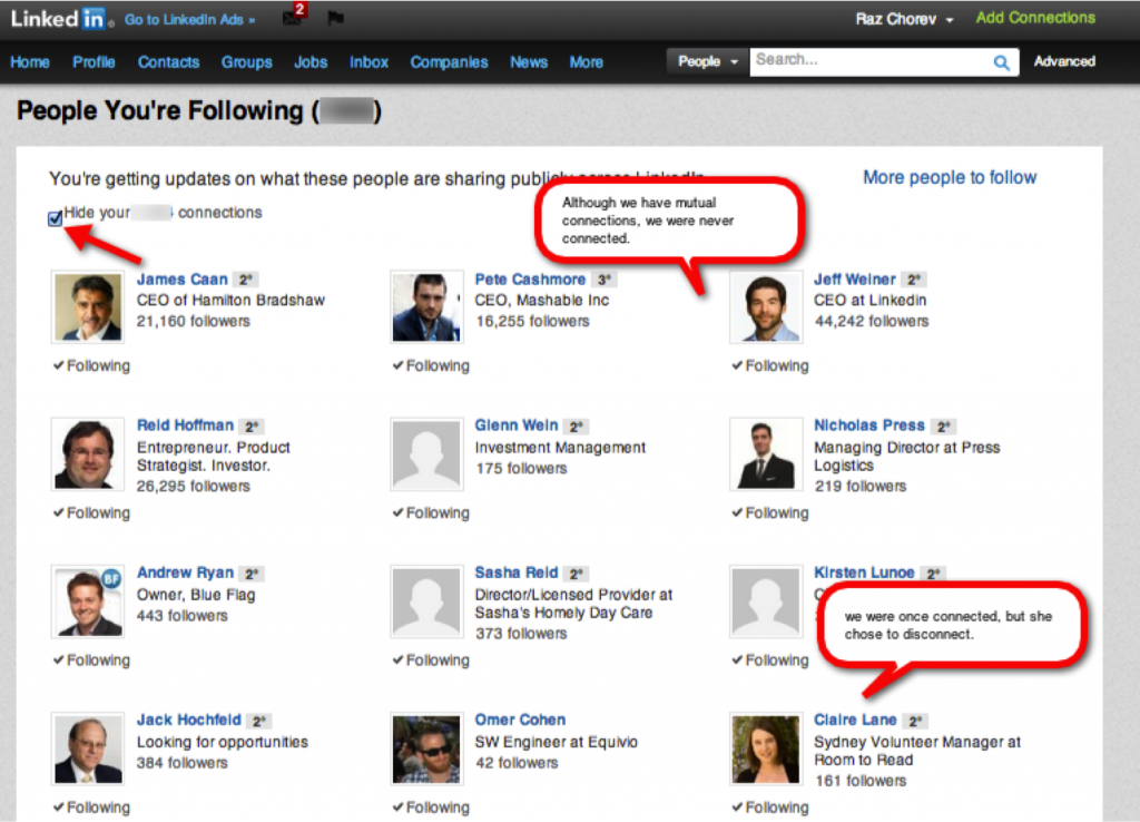 People You're Following People You're Following