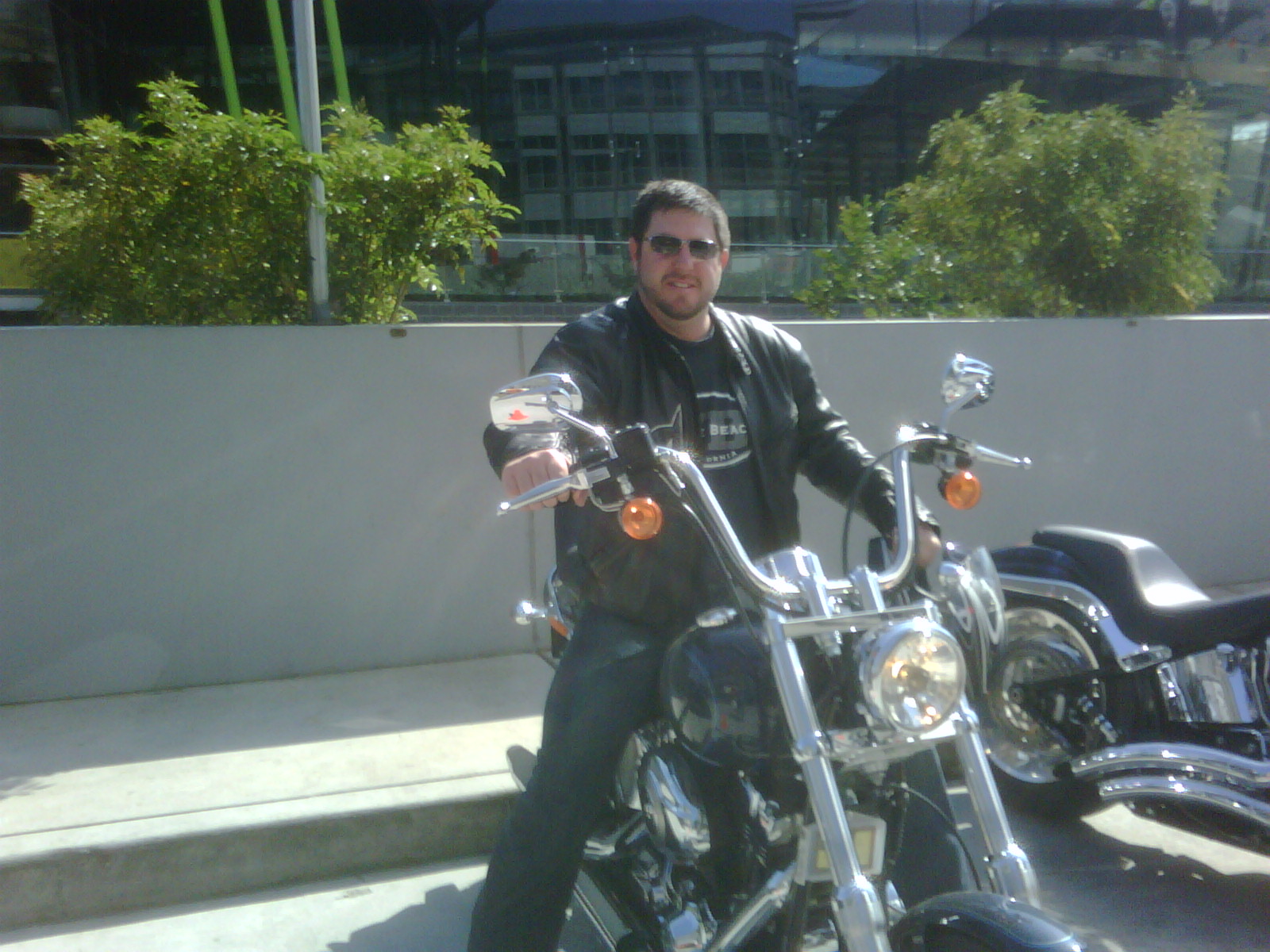 Me on my Softail Custom dream....